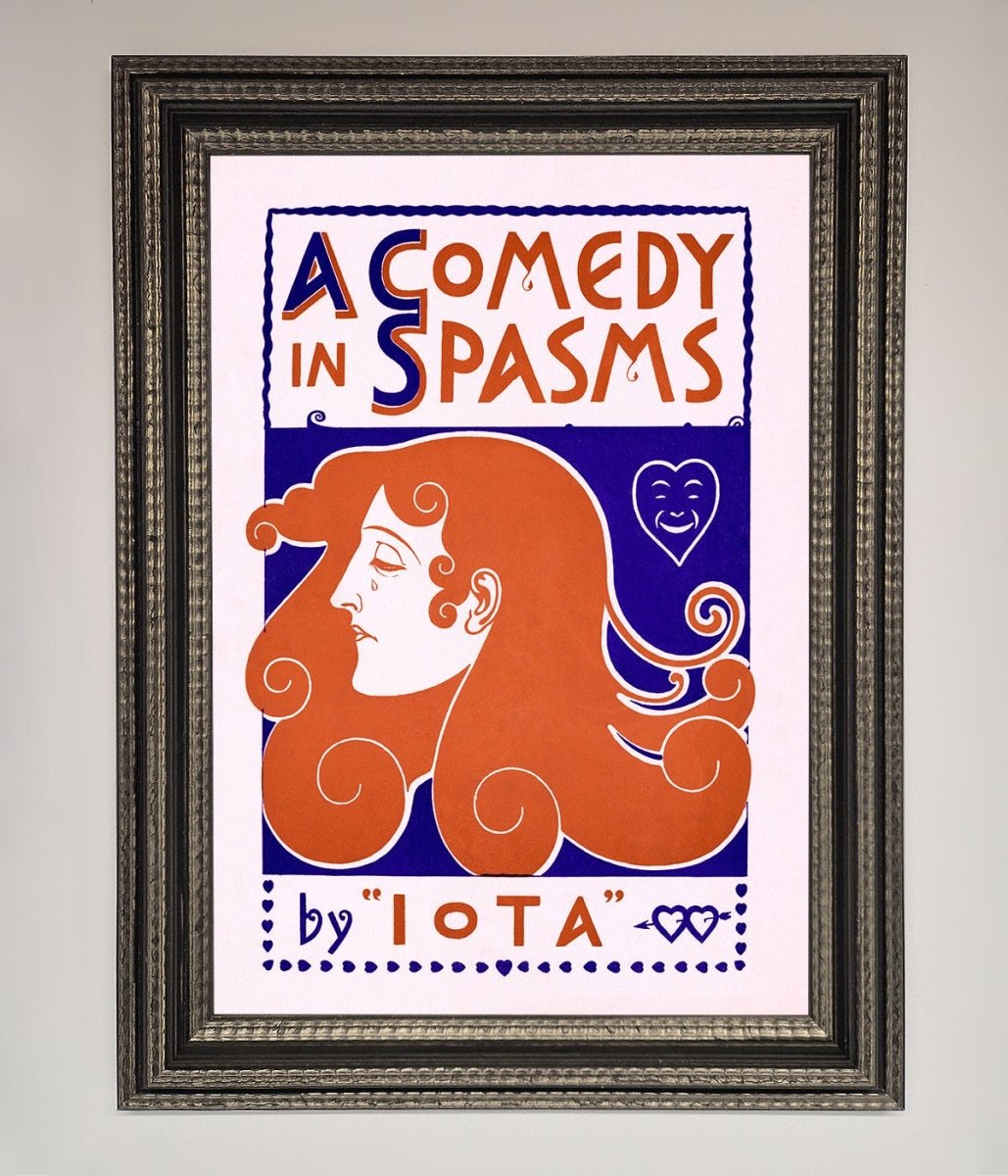 Comedy Poster Vintage Framed Poster