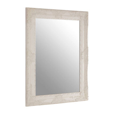 Como White Ornate Wall Mirror