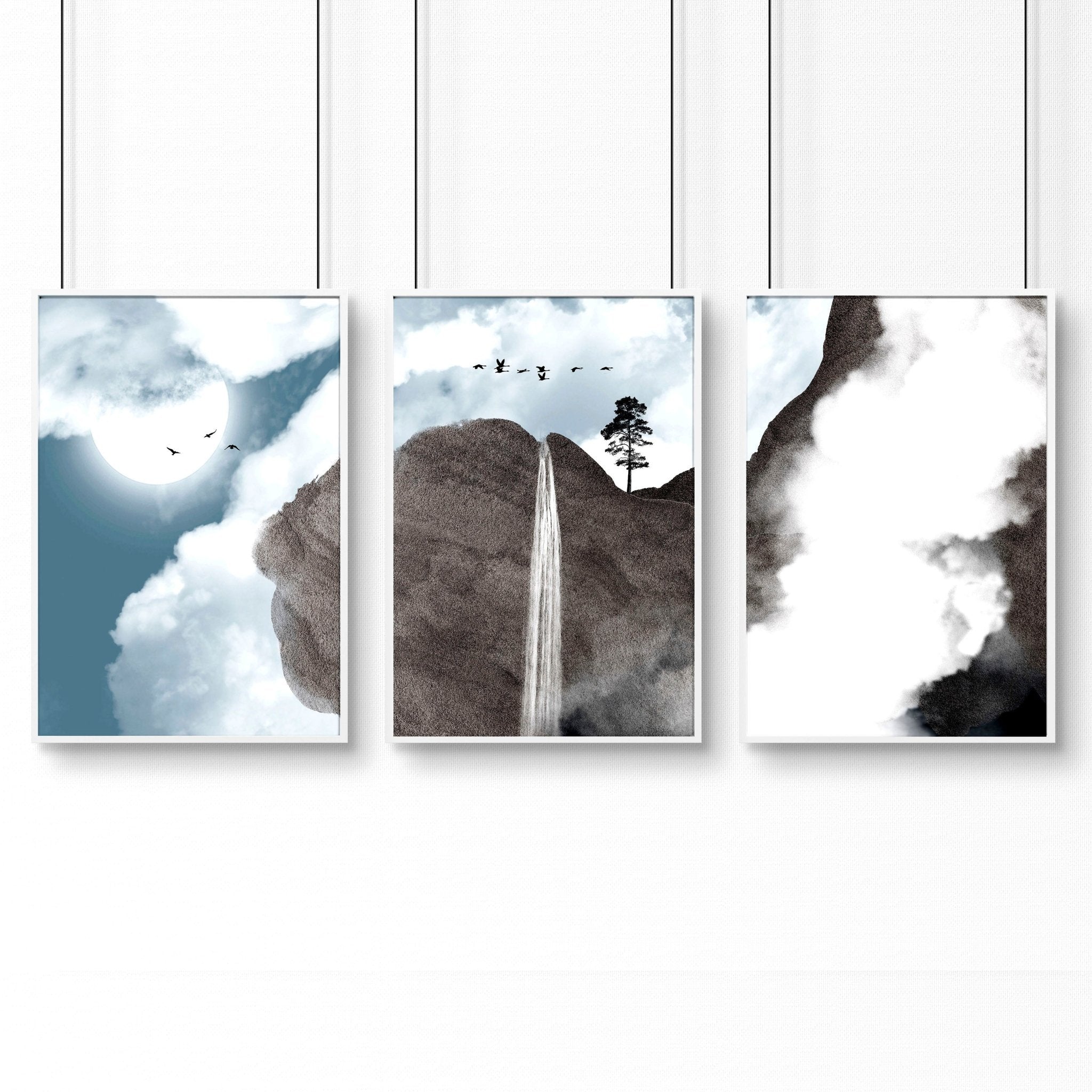 Wall art for an office | set of 3 Contemporary wall art prints