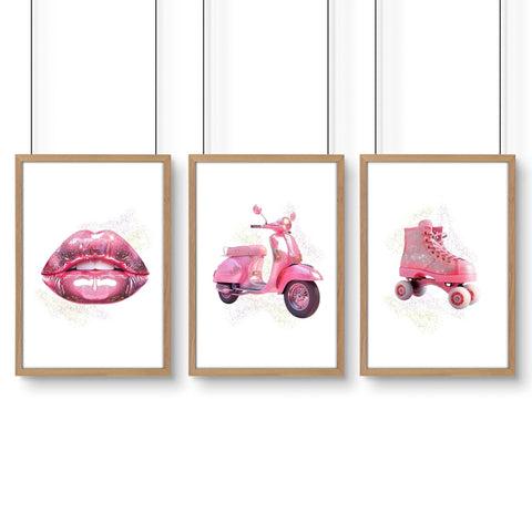 Cool Posters For Bedroom | Set of 3 Pop Wall art Prints