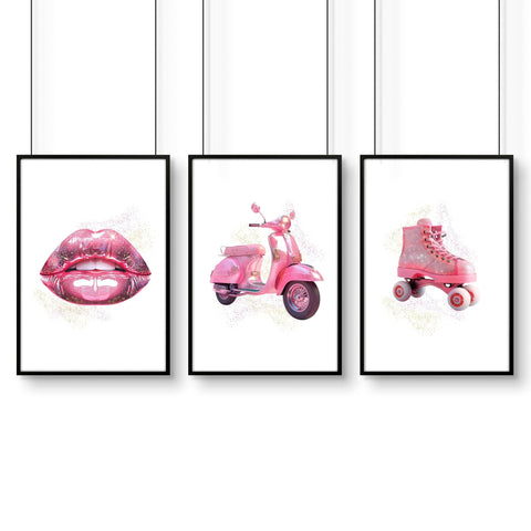 Cool Posters For Bedroom | Set of 3 Pop Wall art Prints