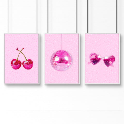 Cool Wall Decor For Teens | Set of 3 Pop Wall art Prints