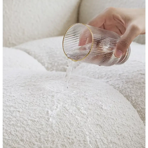 Cora Candy Three Seater Sofa, White｜ DC Concept