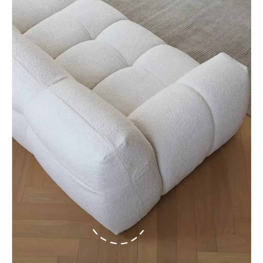 Cora Candy Three Seater Sofa, White｜ DC Concept