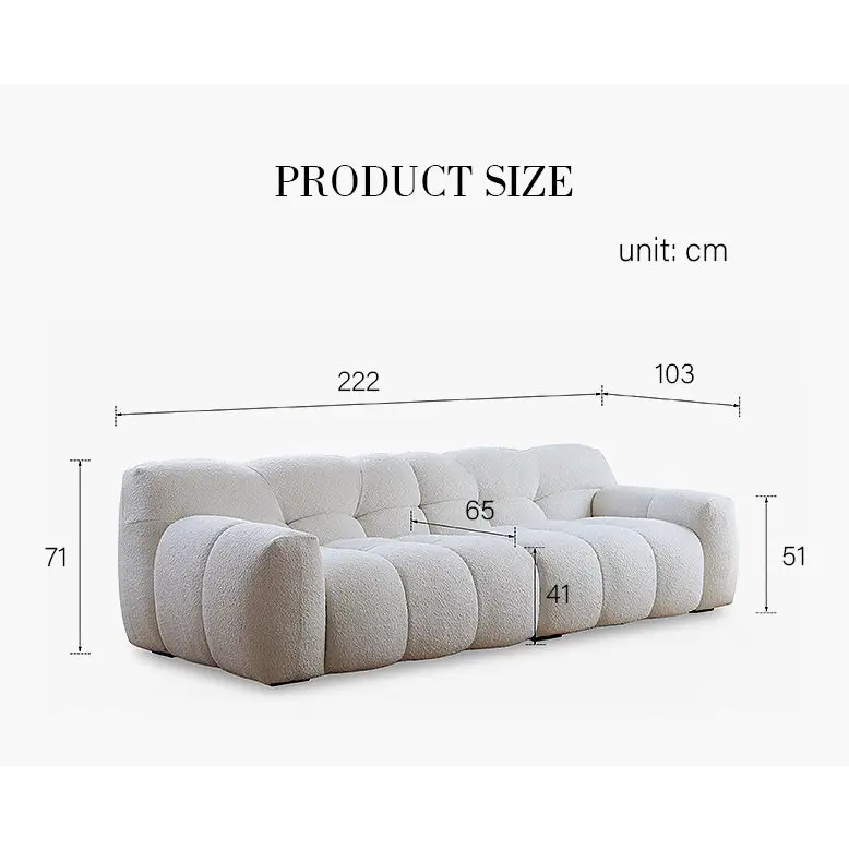 Cora Three Seater Sofa Boucle