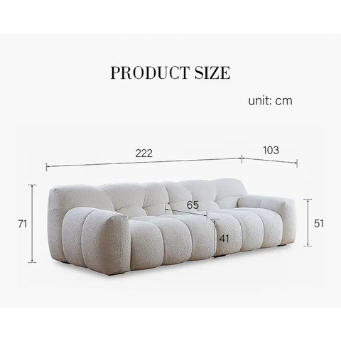 Cora Three Seater Sofa Boucle