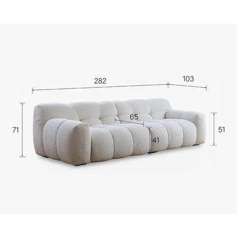 Cora Three Seater Sofa Boucle