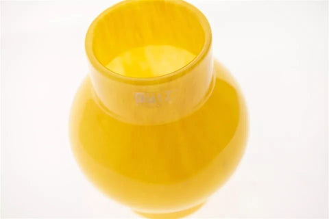 Vase RONDO S - H17 D14 cm - CORN YELLOW