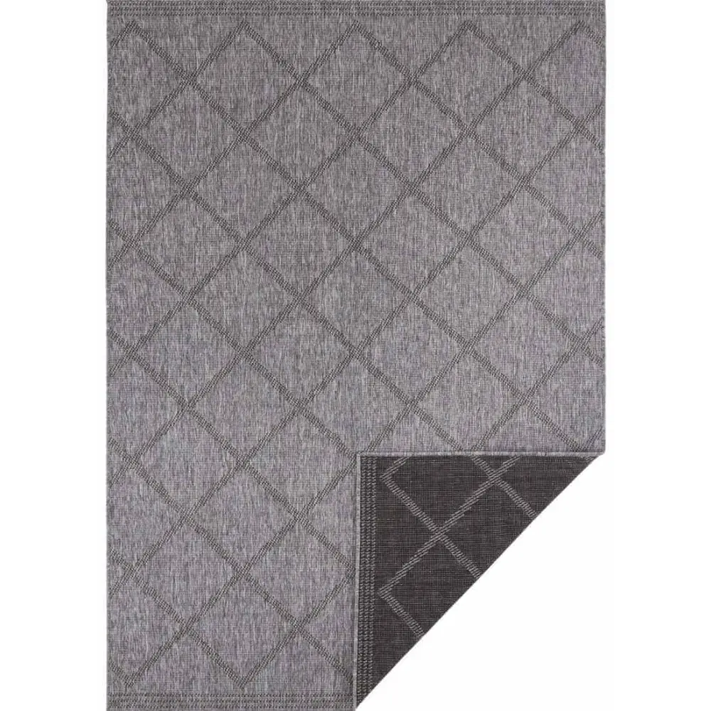 Corsica Reversible Indoor-Outdoor Rug - 80X150 cm / Black - Rugs