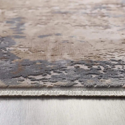 Cosimo Beige/Grey Distressed Modern Rug - Rugs