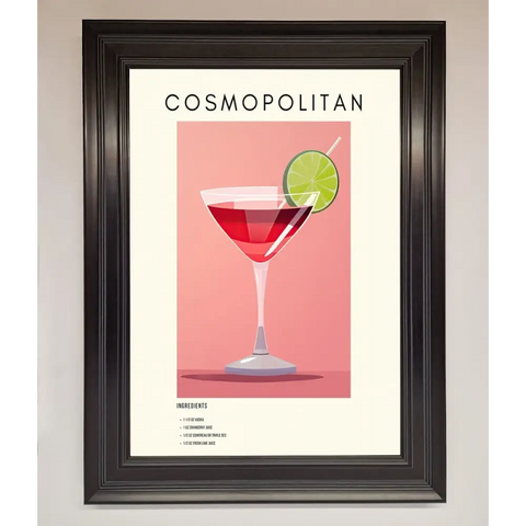 Cosmopolitan Framed Poster - A1 (59.4 x 84.1 cm) / Matt Black - Framed Print