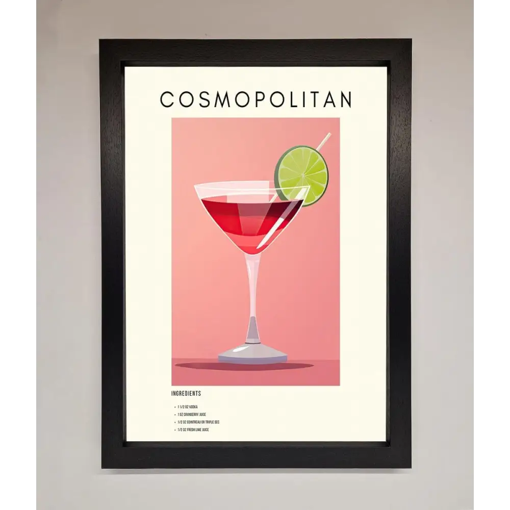Cosmopolitan Framed Poster - A3 (29.7 x 42 cm) / Black - Framed Print