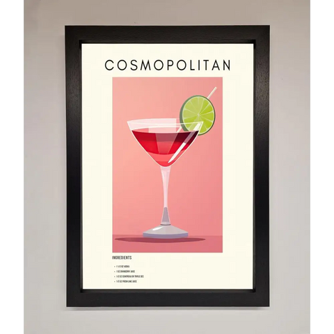Cosmopolitan Framed Poster - A3 (29.7 x 42 cm) / Black - Framed Print