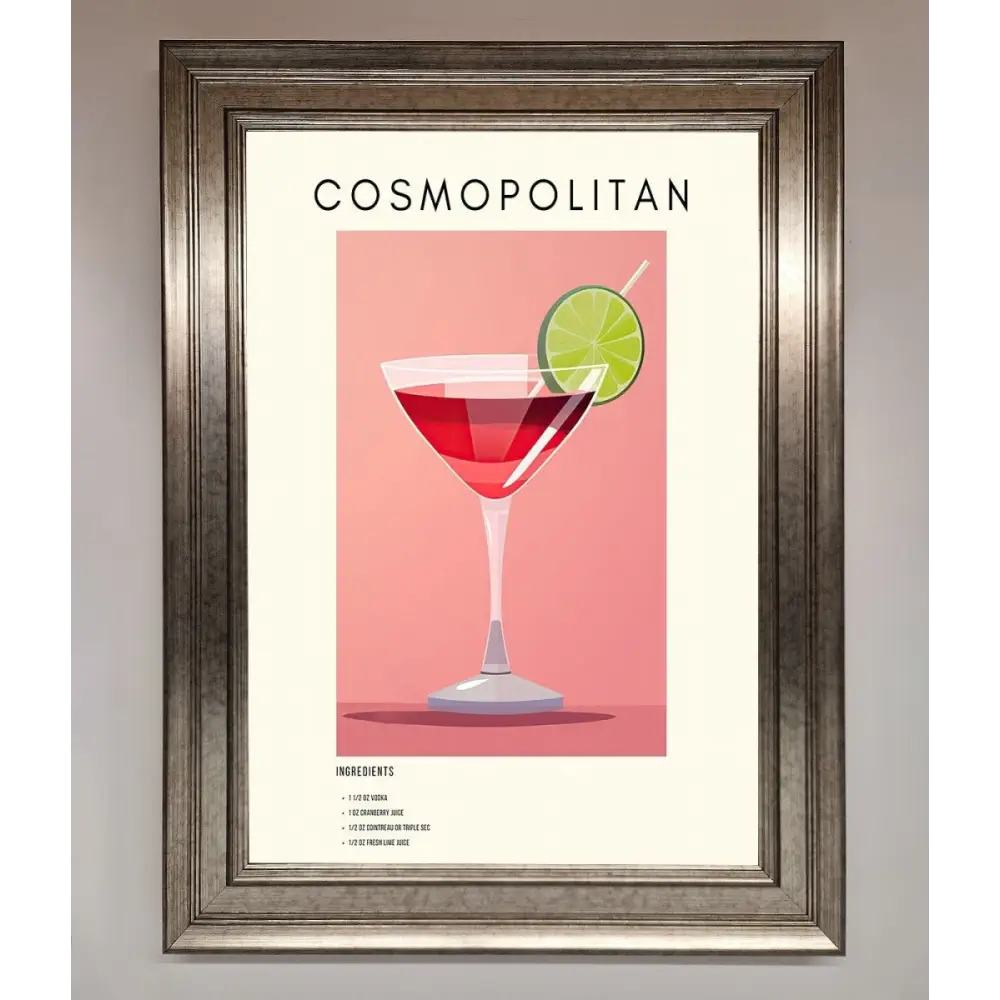 Cosmopolitan Framed Poster - A3 (29.7 x 42 cm) / Silver - Framed Print