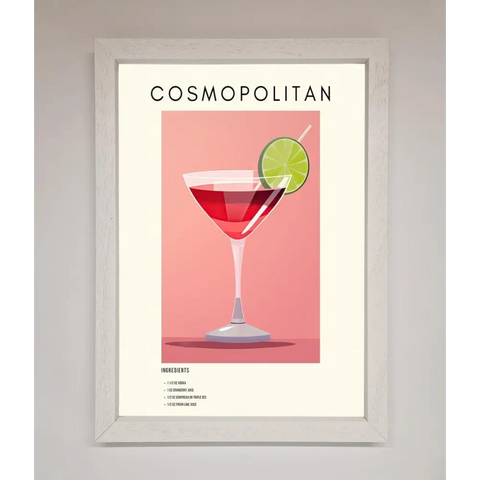 Cosmopolitan Framed Poster - A3 (29.7 x 42 cm) / White - Framed Print