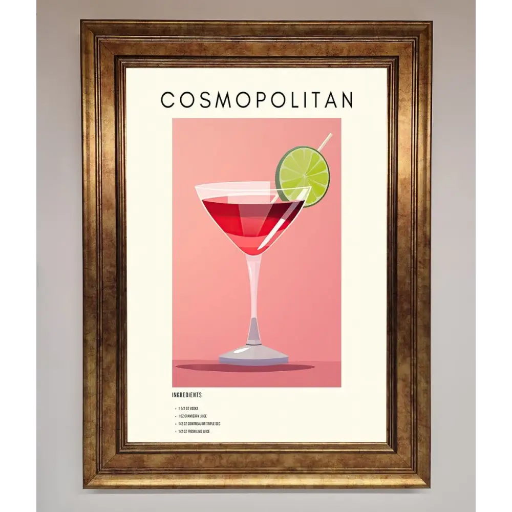 Cosmopolitan Framed Poster - B0 (100 x 141 cm) / Bronze - Framed Print