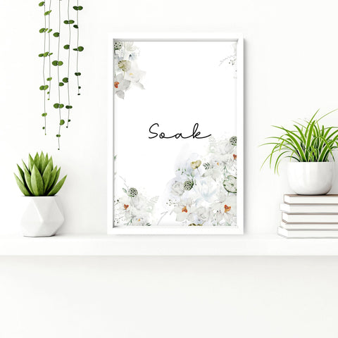 Country decor for Bathroom Set of 3 wall art