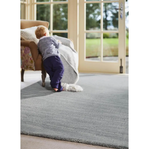 Country Sea Mist Solid Wool Rug - Rugs