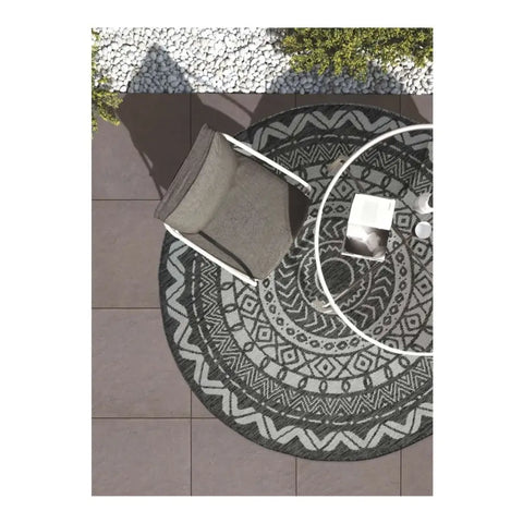 County Circle Indoor/Outdoor Rug | 11659A - Rugs