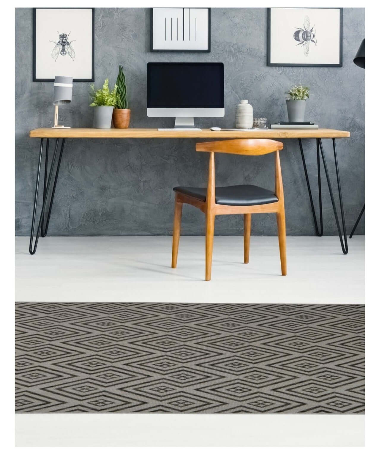 Modern geometric patterned county geo grey indoor outdoor rug in charcoal gray and black perfect for any space