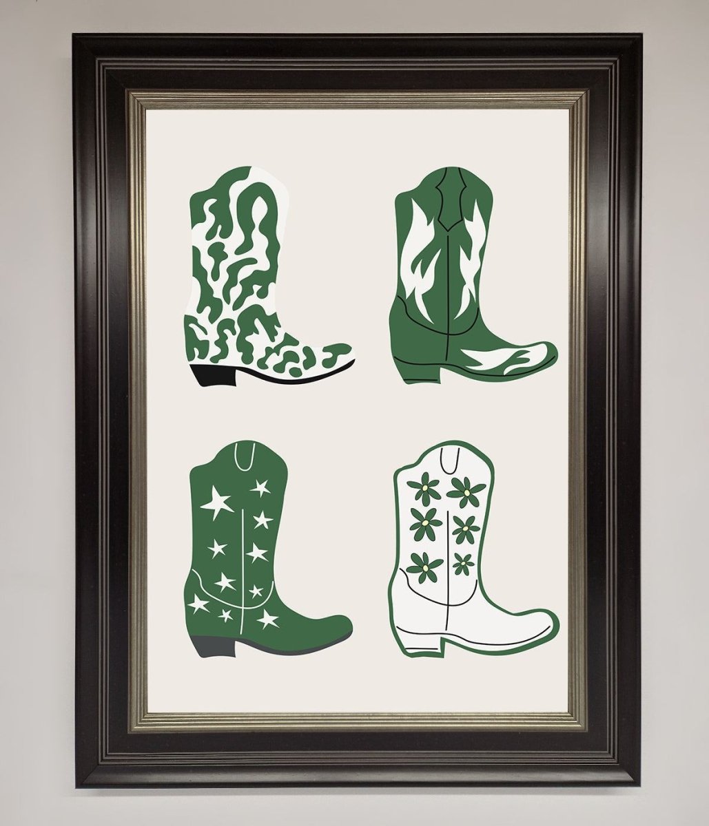Cowboy Boots Framed Print