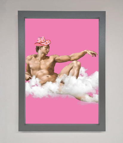 Cowboy On A Cloud Framed Poster