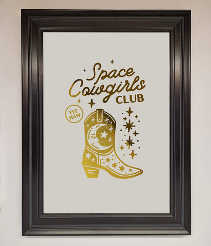 Cowgirl Boot Foil Print