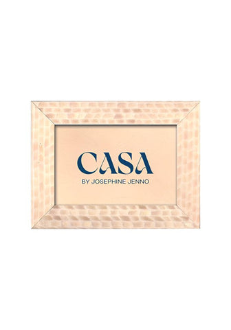 Cream and Beige Patterned Photo Frame 7x5"