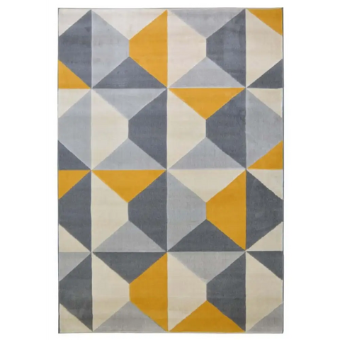 Creation Abstract Rug | 18241 - 80X150 cm / Yellow - Rugs