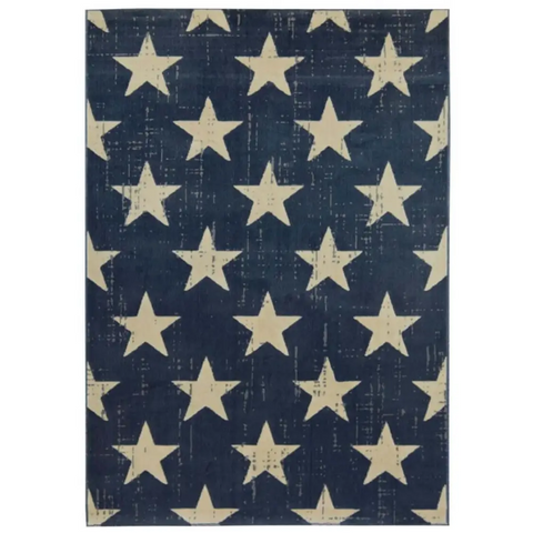 Creation Star Rug | 18209 - 80X150 cm / Blue - Rugs