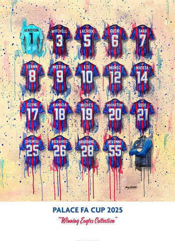 Crystal Palace Cup Winners A2 Print – Eagles Shirt Art