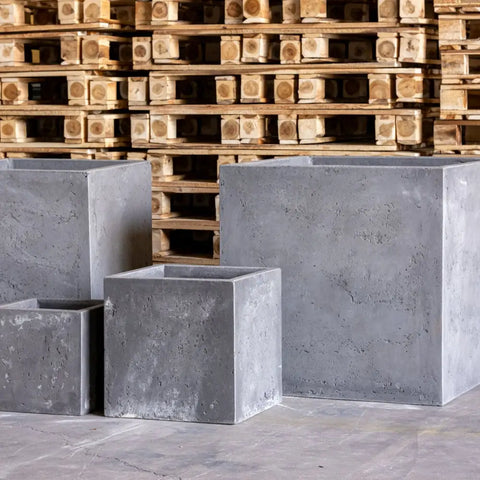 Cubrosa | Onyx Dusk – 100cm XXL Concrete Square Planter – 782L Block Plant Pot - Pots & Plants