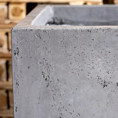 Cubrosa | Onyx Dusk – 40cm Large Concrete Square Planter – 38L Block Plant Pot - Pots & Plants