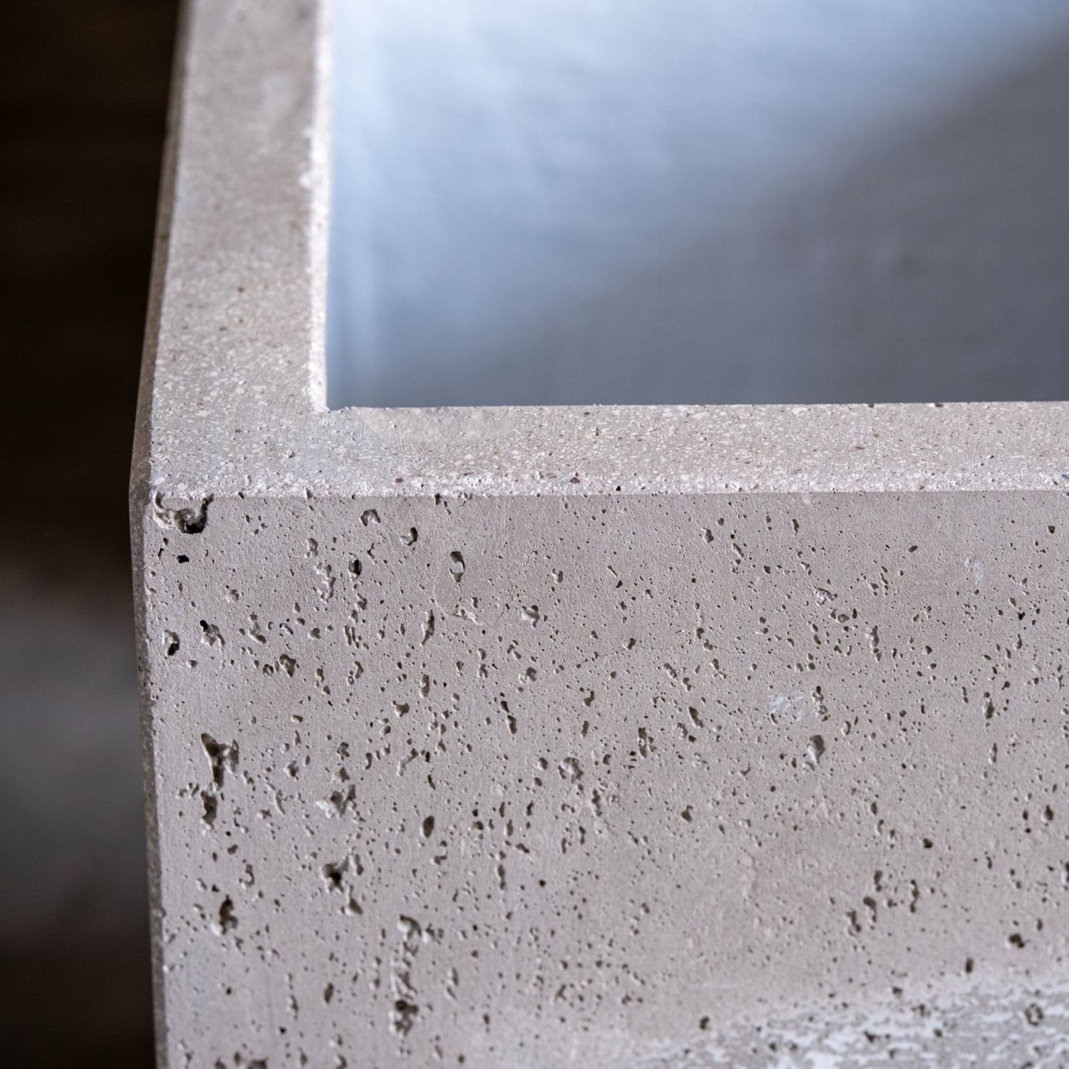 Cubrosa | Truffle – 20cm Concrete Square Planter – 4L Cube Plant Pot