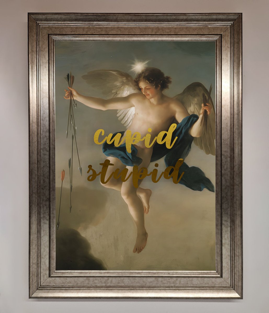 Cupid Stupid Foil Print