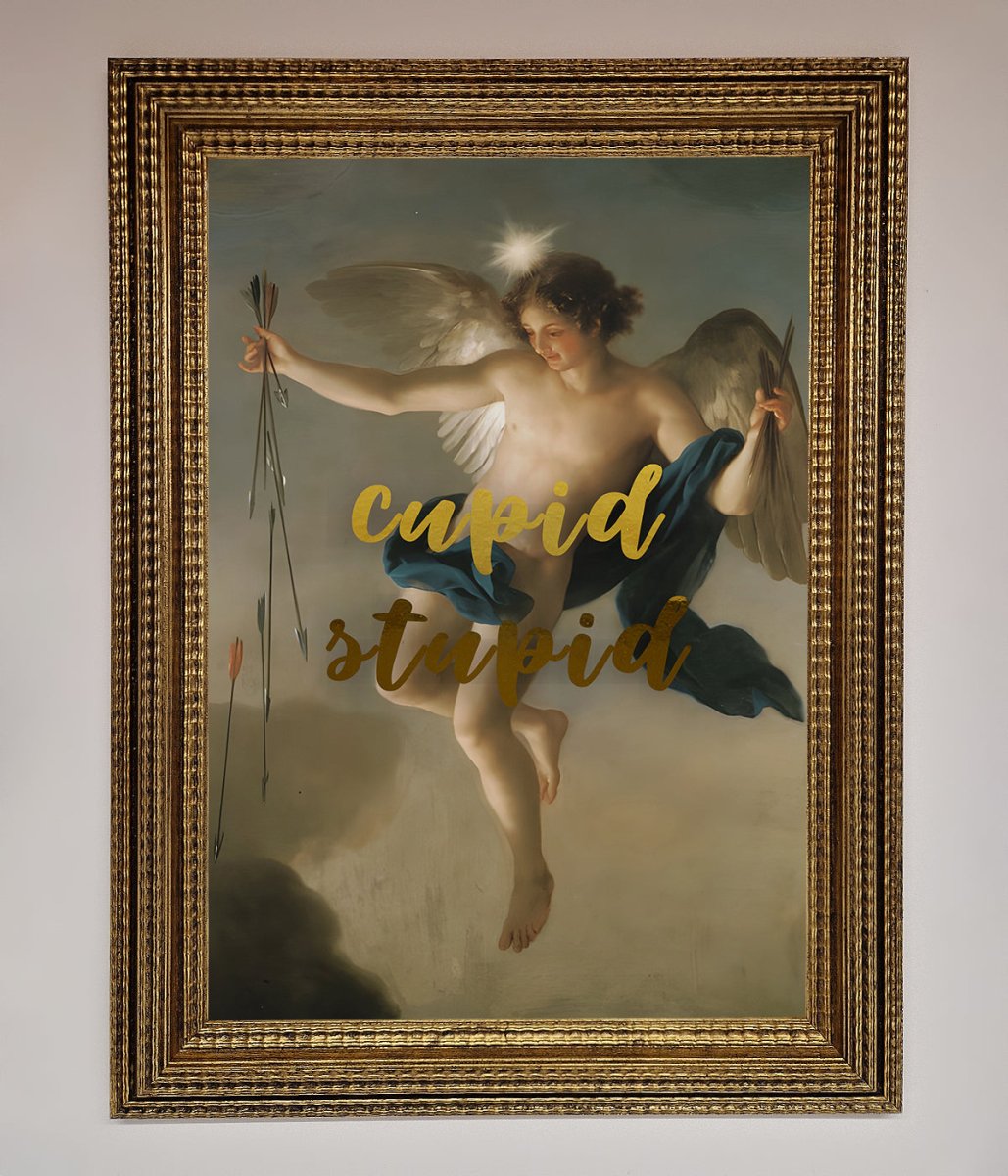 Cupid Stupid Foil Print