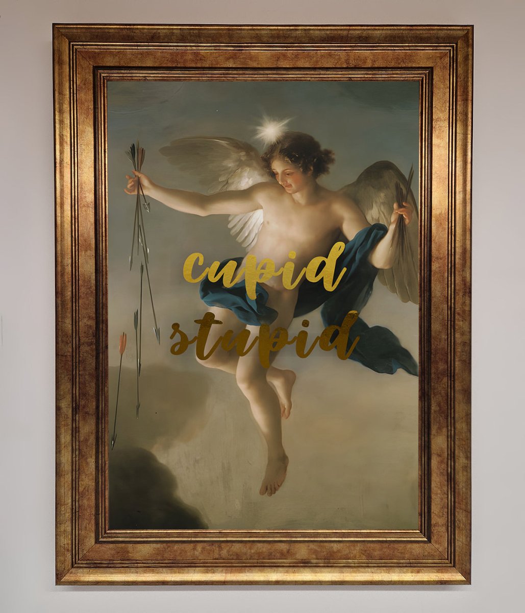 Cupid Stupid Foil Print