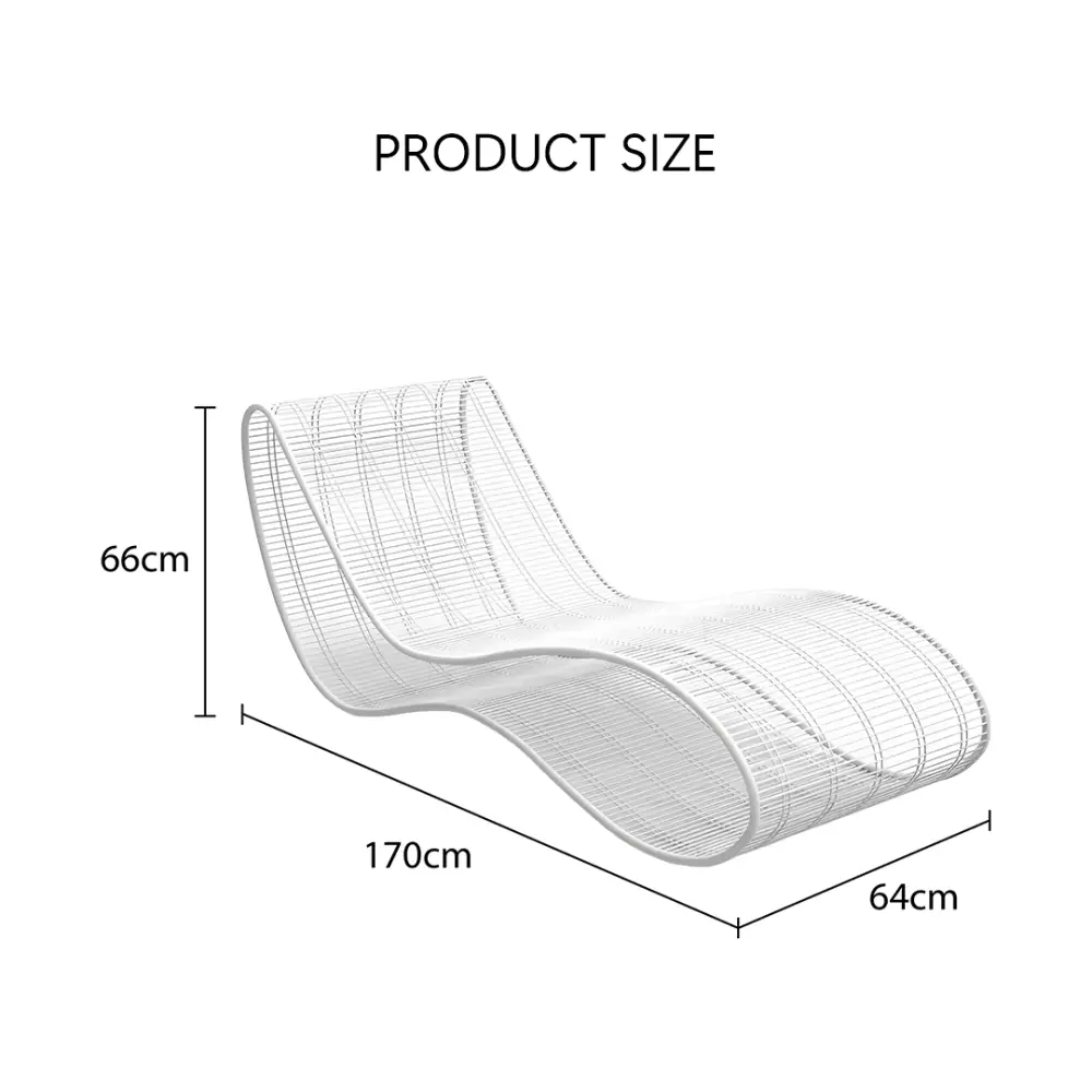 Curved Sunbathing Bed,Lounger with Table- Aluminium - sun lounger