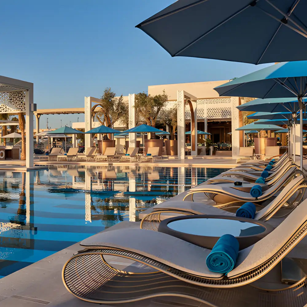 Curved Sunbathing Bed,Lounger with Table- Aluminium - sun lounger