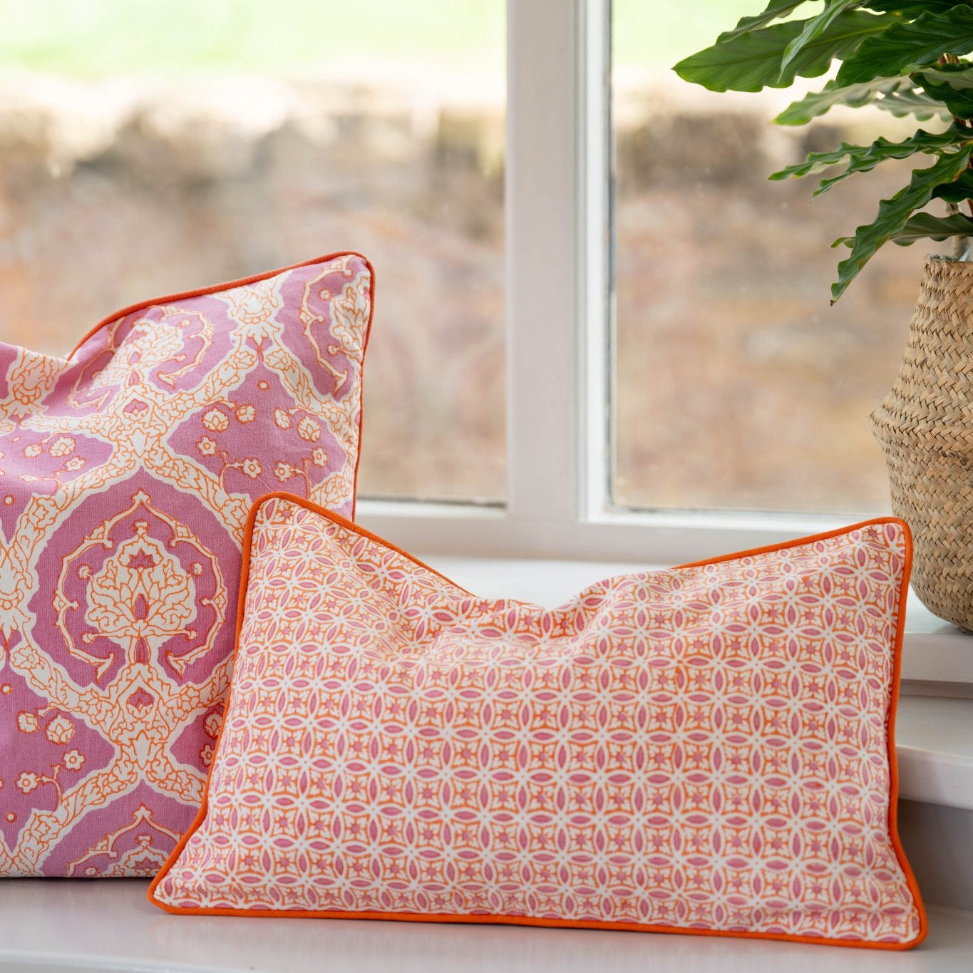 Cushion Cover - Burnt Spice Geometric