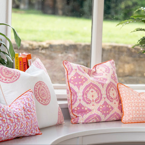 Cushion Cover - Burnt Spice Geometric