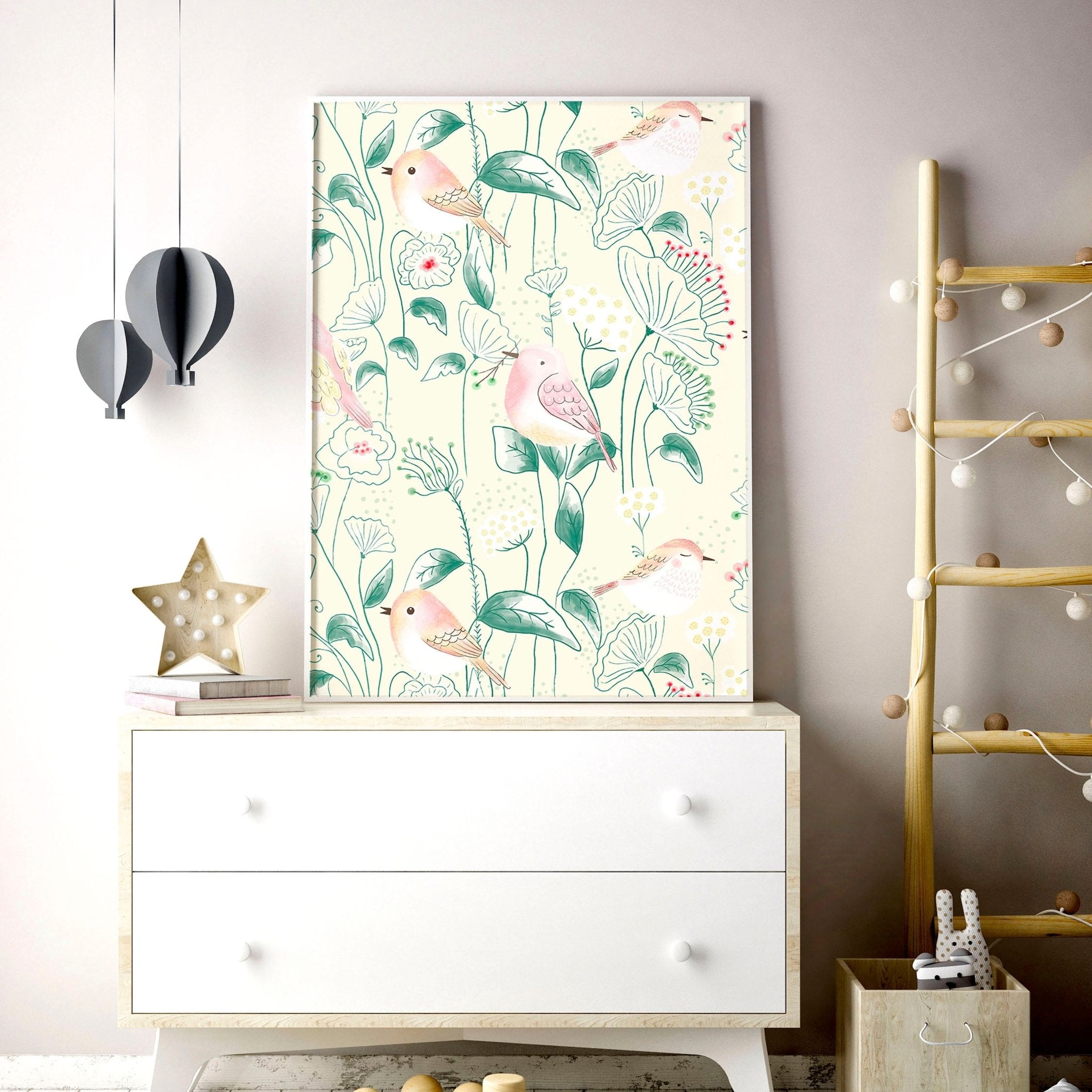 Woodland nursery decor | set of 2 wall art prints
