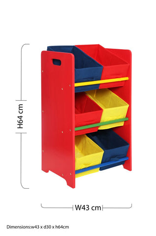 3 Tier Mdf Kids Storage Unit