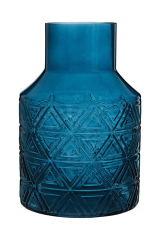 Dakota Blue Glass Vase