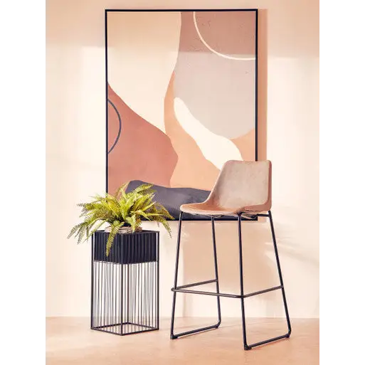 Dalston Ash Bar Stool With Angled Legs - bar-furniture