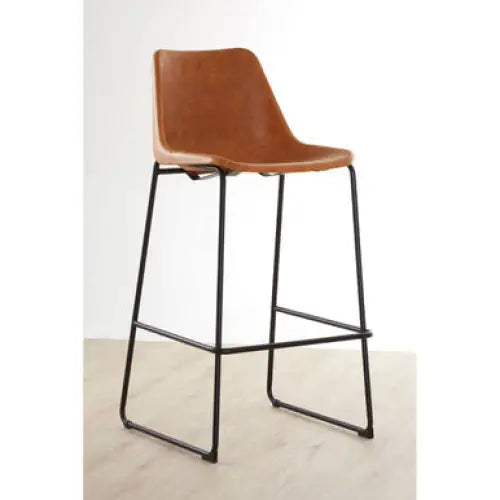 Dalston Camel Bar Stool With Black Legs - bar-furniture