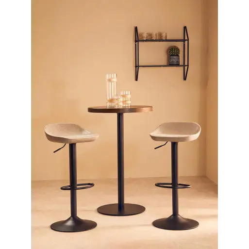 Dalston Set Of Two Ash Bar Stools - bar-furniture