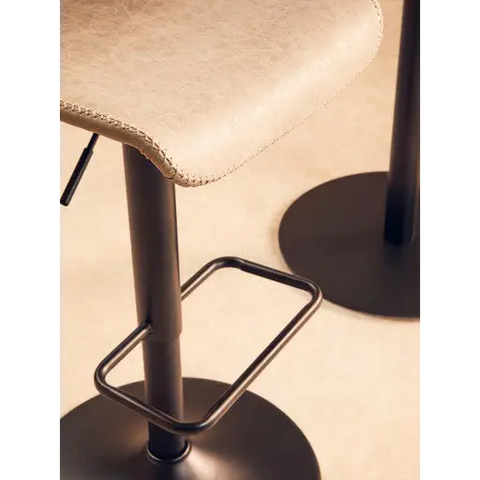 Dalston Set Of Two High Back Ash Bar Stools - bar-furniture