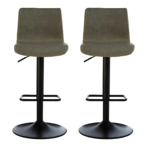 Dalston Set Of Two High Back Ash Bar Stools - bar-furniture