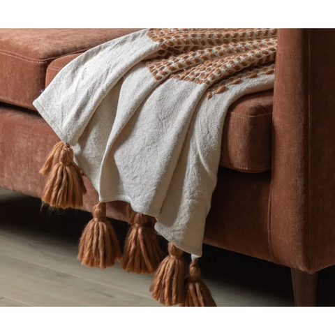 Dalton Throw 170 cm x 130 cm Rust - throw